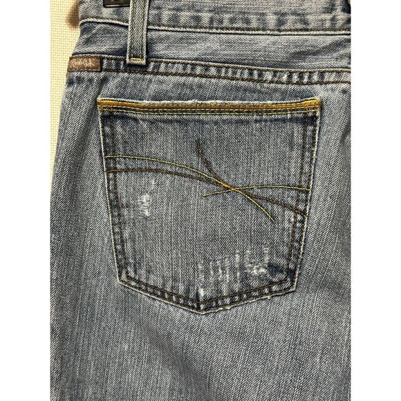 Cruel Girl Size 9 Blue Slim Fit Womens Jeans Casual Grunge Cowgirl Distressed - Picture 10 of 16
